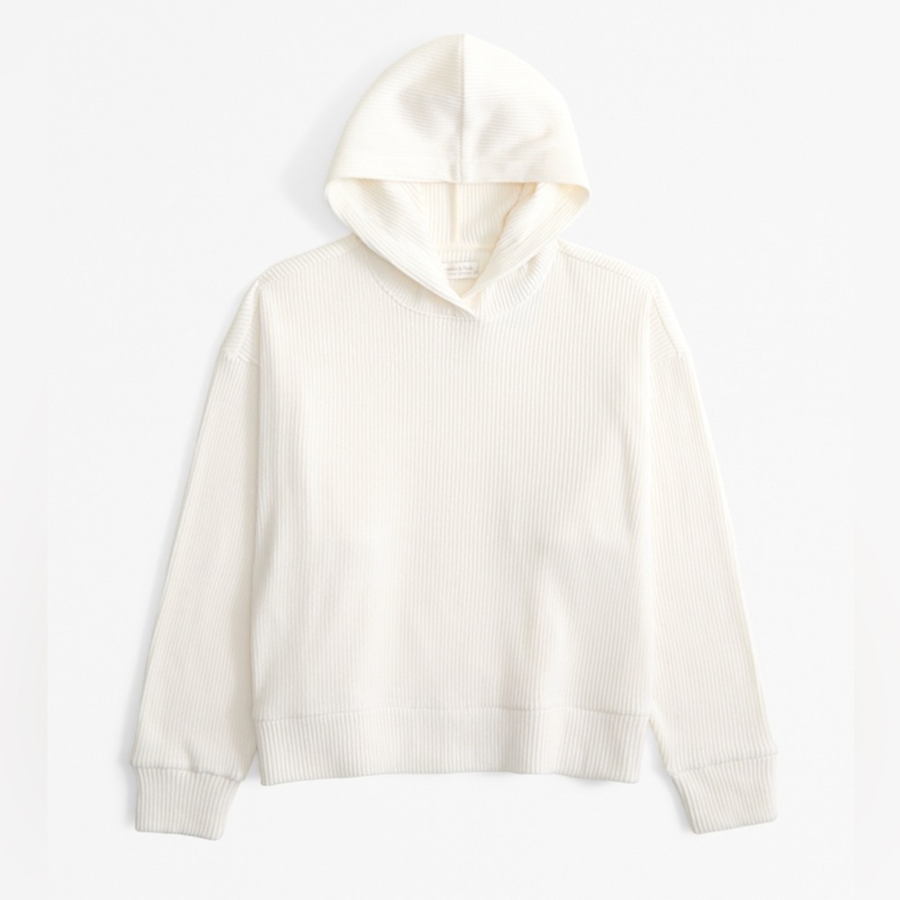 Abercrombie Lounge Collection Hoodie, Cream, XL